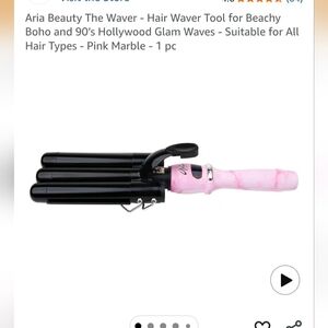 Pink Marble Hair Waver